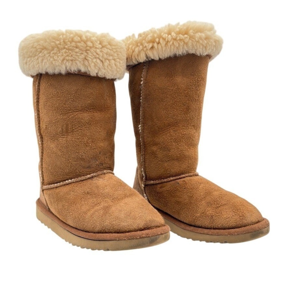UGG Australia Kids Classic Tall 5229 Chestnut Sheepskin Boots Size 13